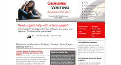 Desktop Screenshot of genuinewriting.com